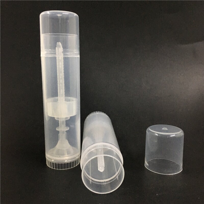 Clear Plastic Lip Balm Tube Manufacturer - OEM/ODM Custom 15g Clear Plastic Lip Balm Tube Empty Cosmetic Container