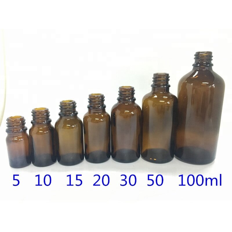 Essential Oil Amber Glass Bottles Manufacturer - OEM/ODM Custom 5-100ml Essential Oil Amber Glass Bottles for Cosmetic