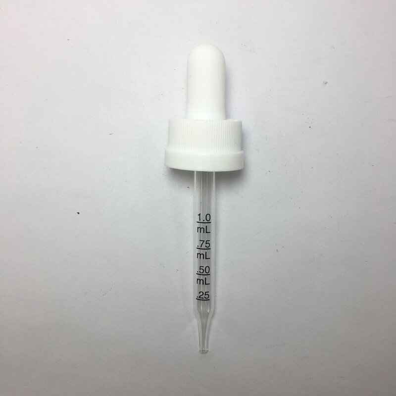 Black Child Resistant Glass Dropper Manufacturer - OEM/ODM Custom 2 oz Black Child Resistant CRC Glass Dropper 20-400
