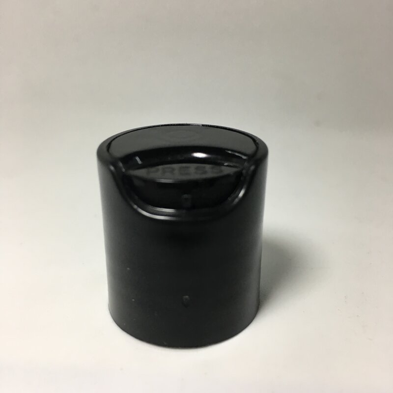 Flip Top Disc Top Cap Factory - OEM/ODM Custom 18-24mm PP Black White Press Cap Flip Top Disc Top Cap Lid