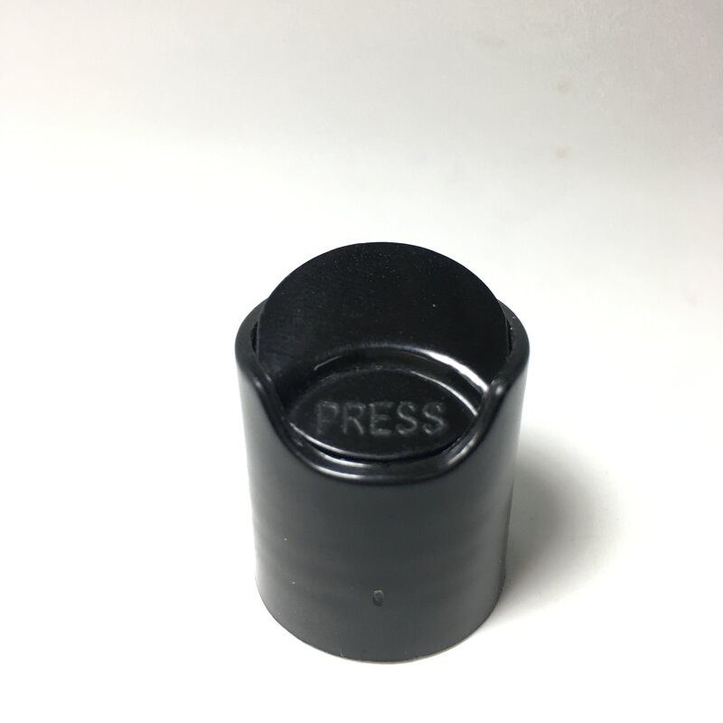 Flip Top Disc Top Cap Factory - OEM/ODM Custom 18-24mm PP Black White Press Cap Flip Top Disc Top Cap Lid
