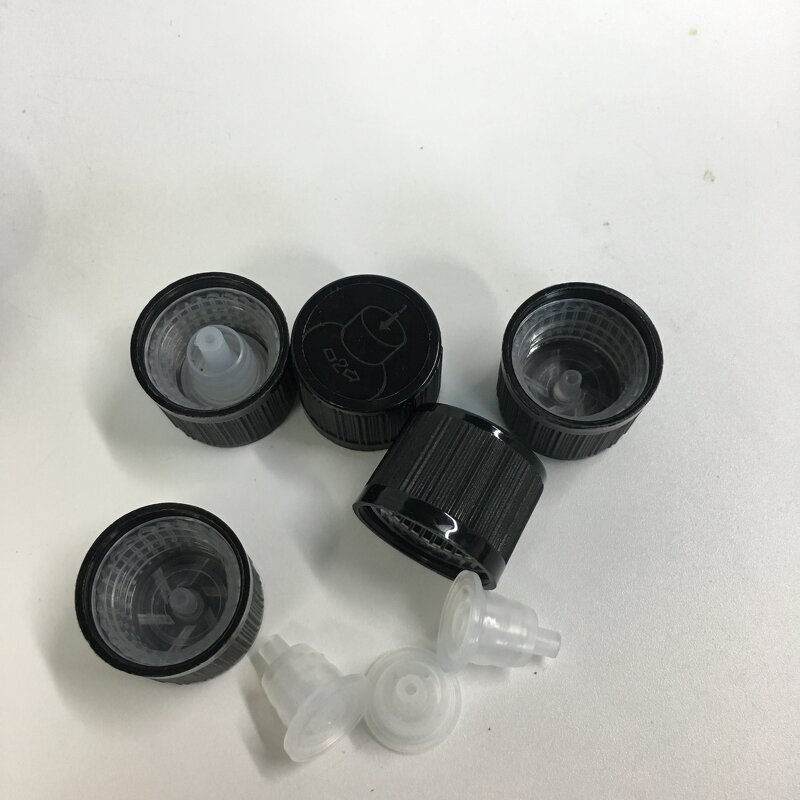 CRC Childproof Essential Oil Cap Manufacturer - OEM/ODM Custom 18mm CRC Childproof Essential Oil Dispensing Cap Plastic