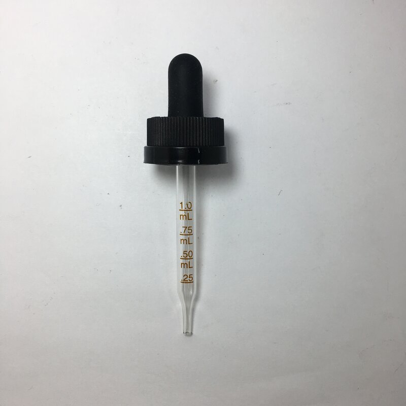 Child Resistant Glass Dropper Factory - OEM/ODM Custom 1ml Silicone Bulb Child Resistant Glass Dropper 18-400