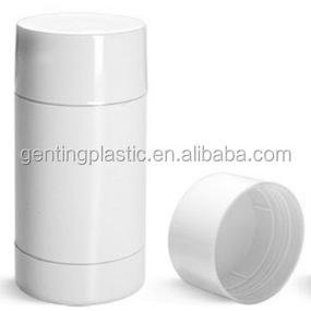 Deodorant Tubes Factory - OEM/ODM Custom White Styrene Twist up Deodorant Tubes with White Screw Lid and Discs