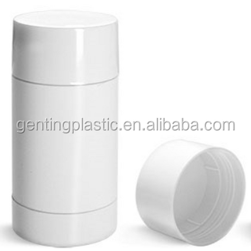 Deodorant Tubes Factory - OEM/ODM Custom White Styrene Twist up Deodorant Tubes with White Screw Lid and Discs