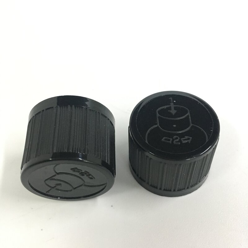 CRC Childproof Essential Oil Cap Manufacturer - OEM/ODM Custom 18mm CRC Childproof Essential Oil Dispensing Cap Plastic
