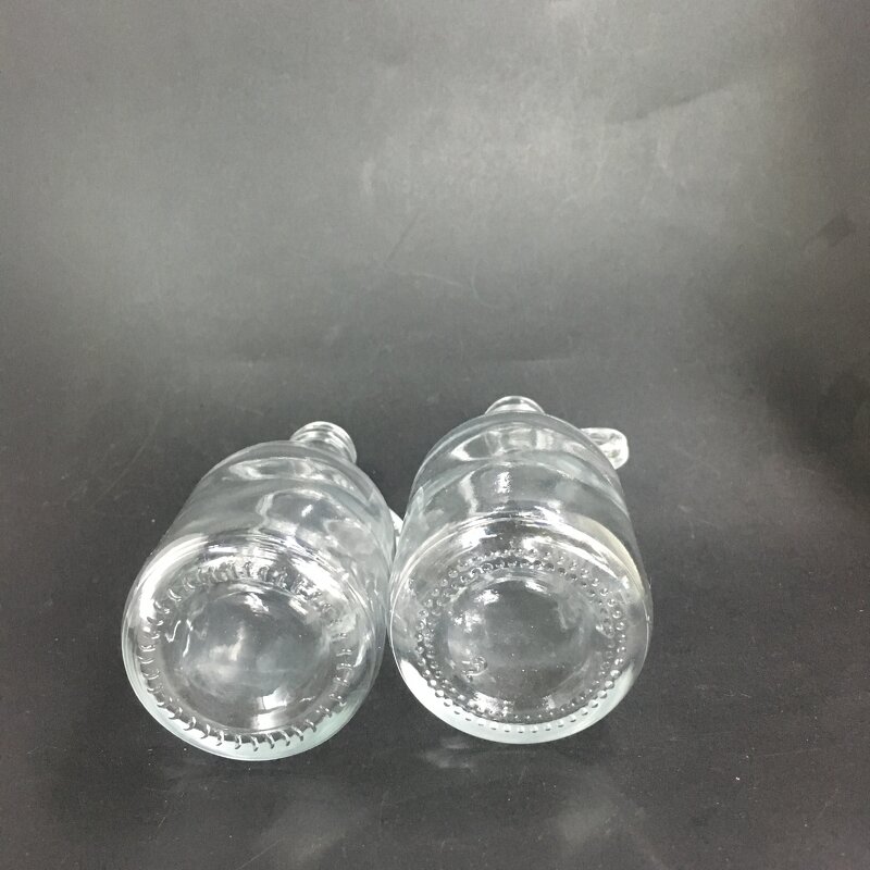 Mini Clear Wine Glass Bottle Manufacturer - OEM/ODM Custom 36ml 55ml Mini Clear Wine Glass Bottle with Small Ear Handle
