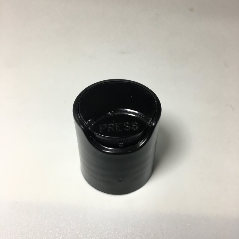 Black PP Disc Top Cap Factory - OEM/ODM Custom Black PP 24-410 Smooth Disc Top Cap
