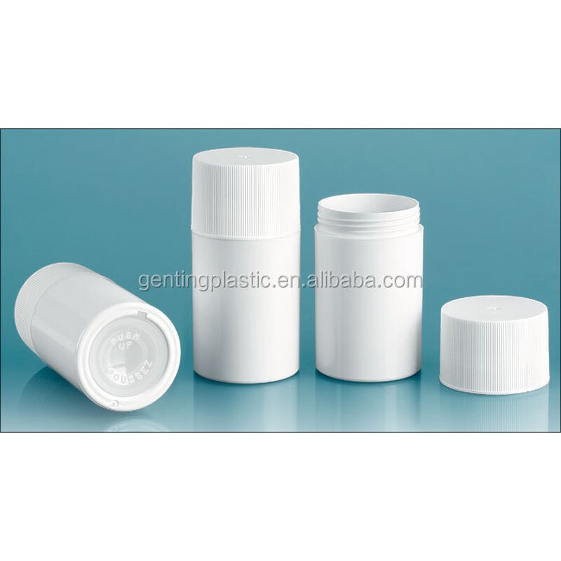 Plastic Tubes Manufacturer - OEM/ODM Custom 2.65 oz White Polypropylene Deodorant Tubes with Flat White Lid