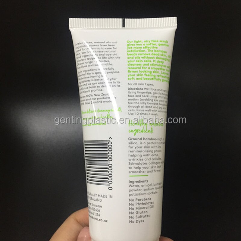 Facial Cleanser Plastic Tube Factory - OEM/ODM Custom Made 100ml Facial Cleanser PE Plastic Squeeze Tube