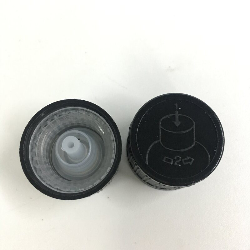 CRC Childproof Essential Oil Cap Manufacturer - OEM/ODM Custom 18mm CRC Childproof Essential Oil Dispensing Cap Plastic