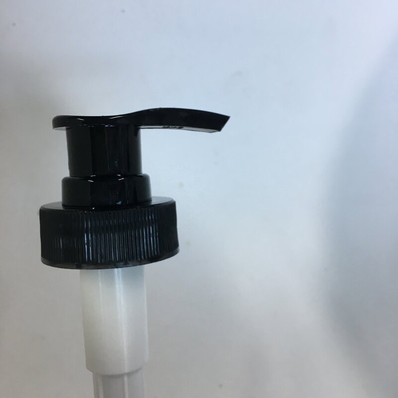 Shampoo Lotion Pump Factory - OEM/ODM Custom 28-400 Black PP Skibbed Pump Professional Plastic Shampoo Lotion Pump