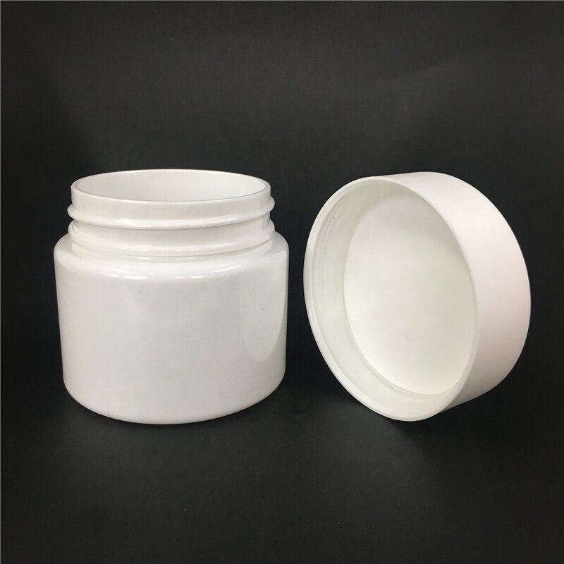 Wide Mouth PET Jar Factory - OEM/ODM Custom 60-250ml White Black Wide Mouth PET Jar with Childproof Cap