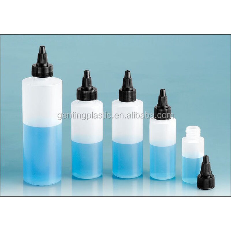 Plastic Bottles Factory - OEM/ODM Custom 2oz Natural HDPE Cylinders with Black Fine Mist Sprayers