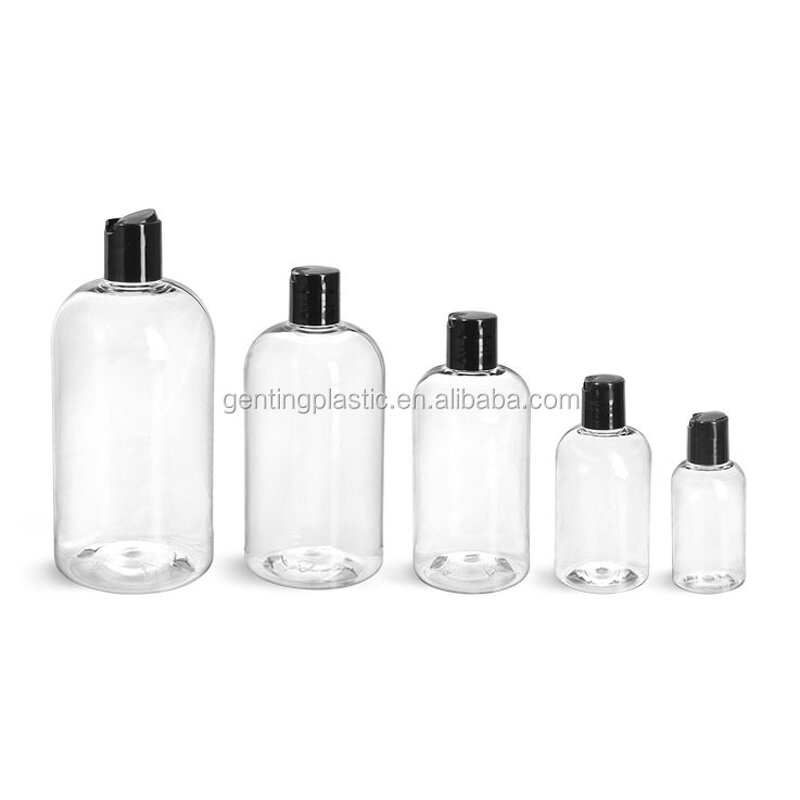 Boston Round Pet Bottles Factory - OEM/ODM Custom 120ml Boston Round Pet Bottles with Disc Cap for Lotion Packaging