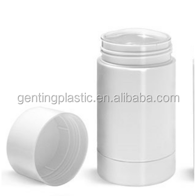 Deodorant Tubes Factory - OEM/ODM Custom White Styrene Twist up Deodorant Tubes with White Screw Lid and Discs