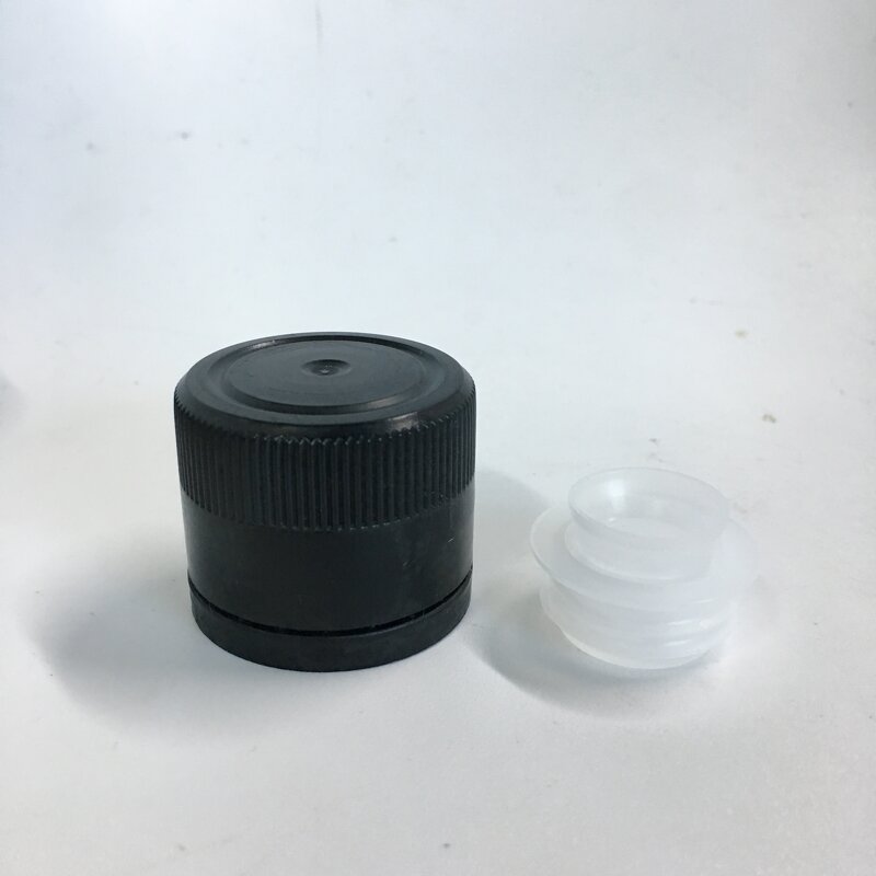 Black Plastic Tamper Evident Cap Factory - OEM/ODM Custom 31.5mm Black Plastic Tamper Evident Cap and Pourer for Olive