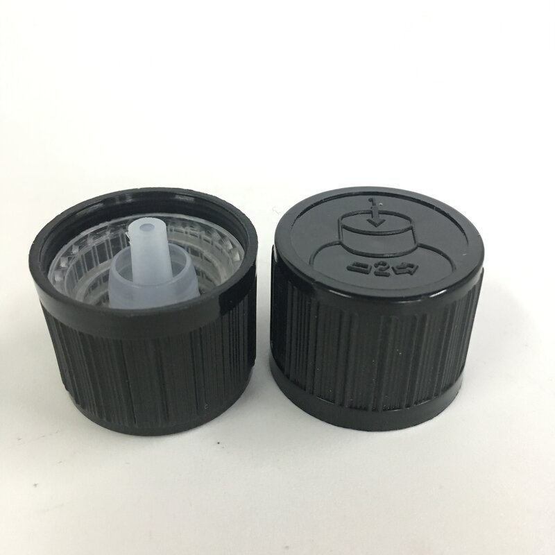 CRC Childproof Essential Oil Cap Manufacturer - OEM/ODM Custom 18mm CRC Childproof Essential Oil Dispensing Cap Plastic
