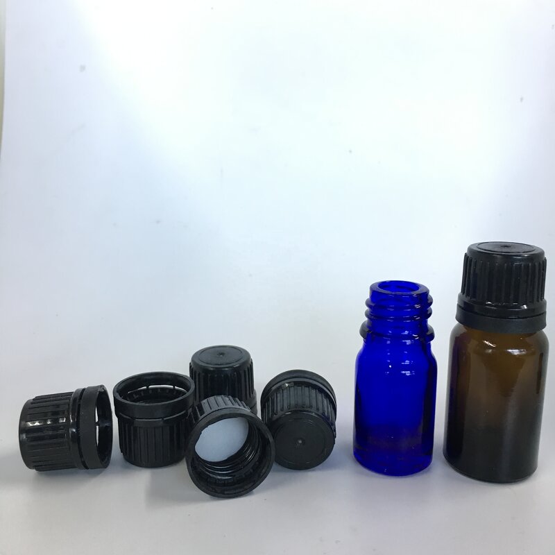 Black PP Tamper Evident Cap Manufacturer - OEM/ODM Custom 18 mm Black PP Tamper Evident Cap for Essential Oil Bottles