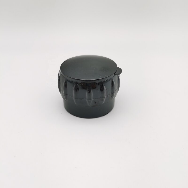 Spice Grinder Caps Manufacturer - OEM/ODM Custom Plastic Caps 38 mm Black Polypropylene Easy Grip Spice Grinder Caps
