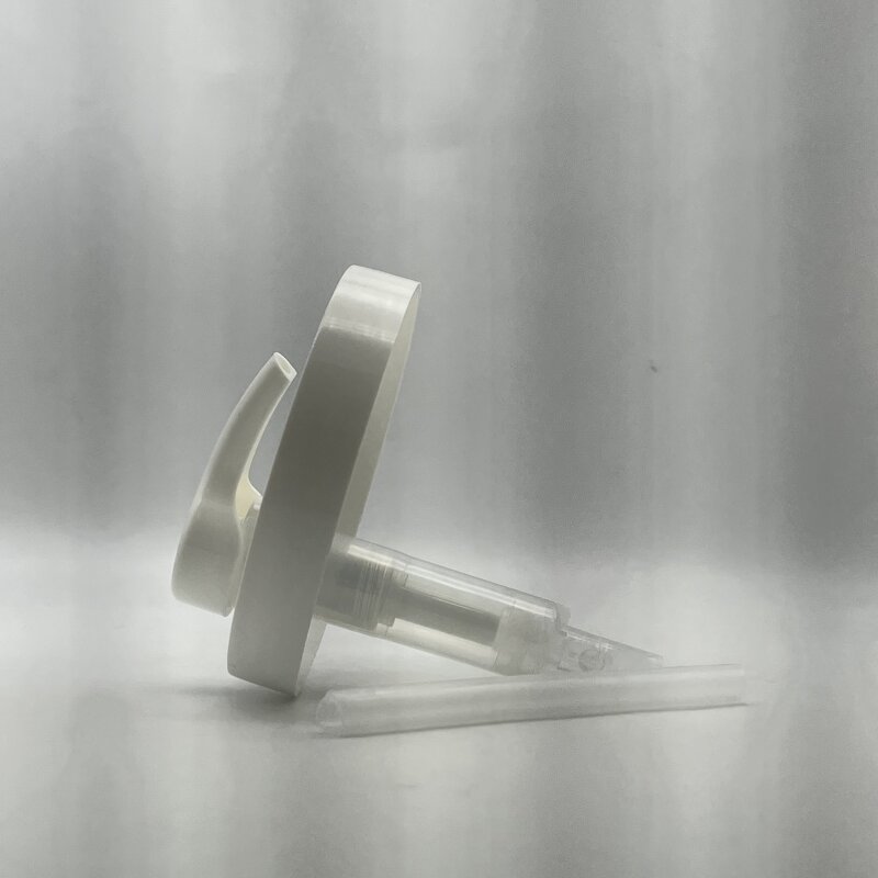 White PP Ribbed Skirt Cap Pump Factory - OEM/ODM Custom White PP 89-400 Ribbed Skirt Cap Pump with Dip Tube
