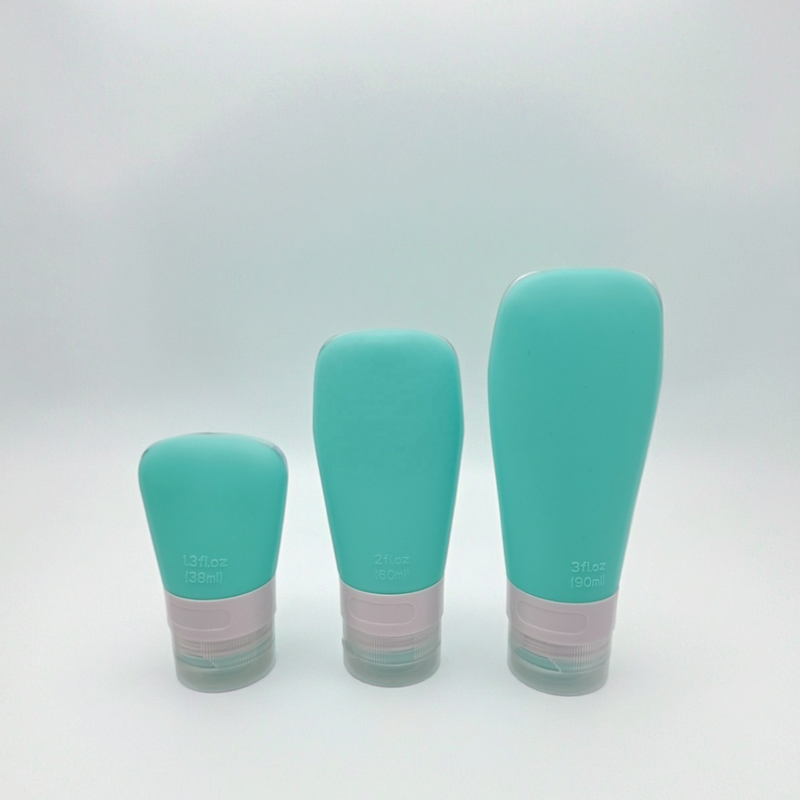 Silicone Travel Container Bottles Factory - OEM/ODM Custom 2oz Squeezable Silicone Travel Container Bottles Set