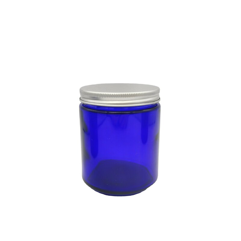 Cobalt Blue Empty Glass Candle Jar Factory - OEM/ODM Custom 250g Cobalt Blue Empty Glass Candle Jar for Candle Making