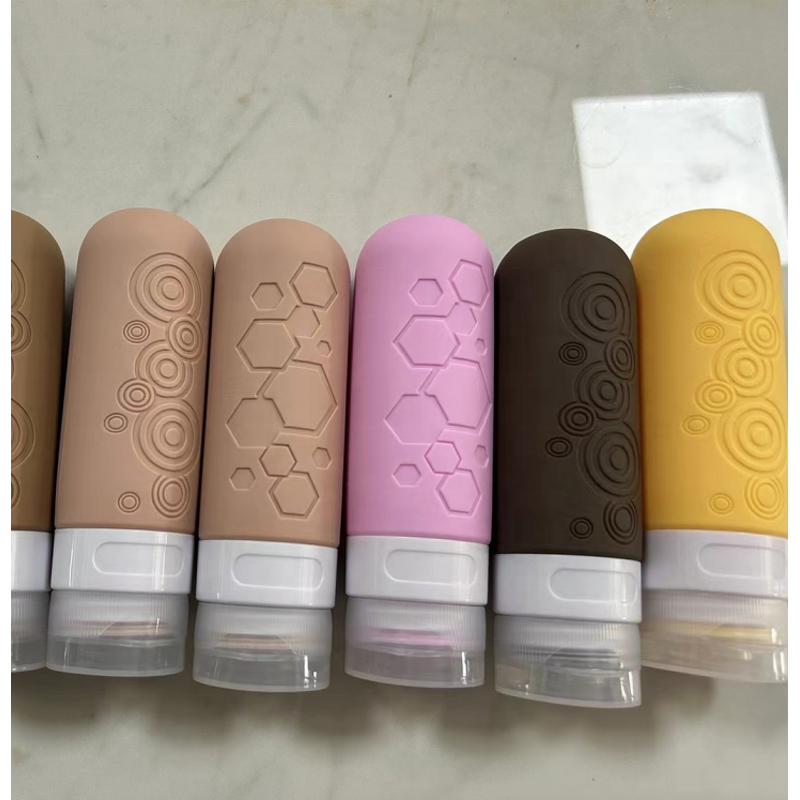 Silicone Shampoo Bottles Manufacturer - OEM/ODM Custom 90ml Silicone Squeezable Shampoo Bottles Travel Friendly Leakproof