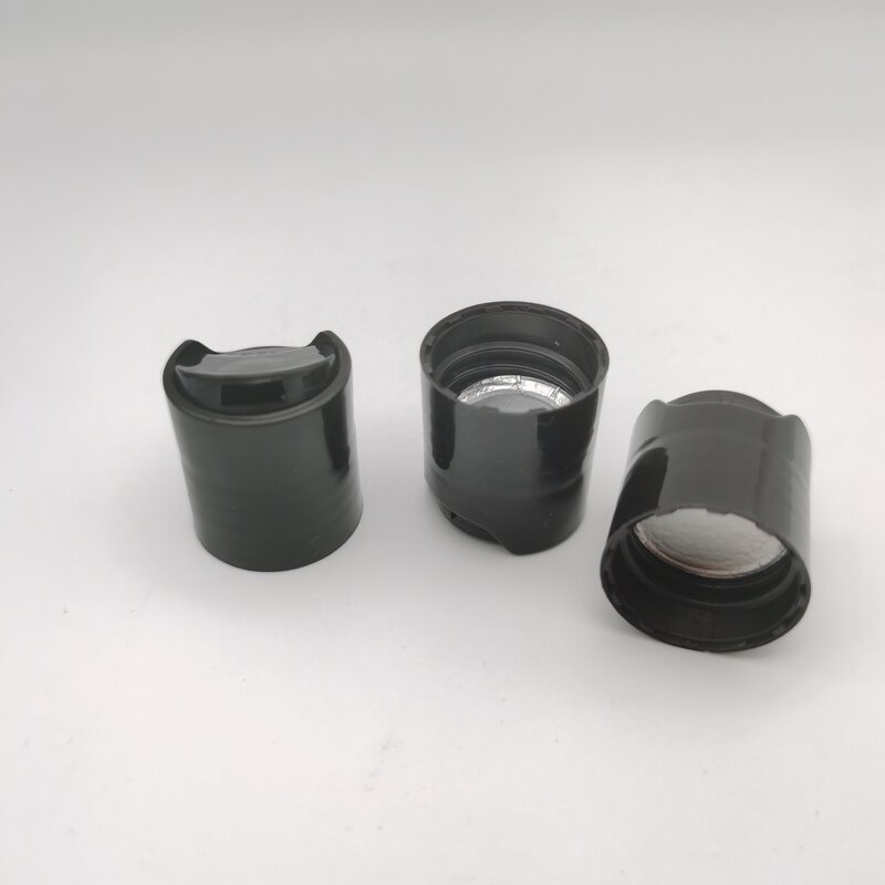 PP Disc Top Cap Manufacturer - OEM/ODM Custom Natural-colored PP 24-410 Smooth Skirt Disc Top Cap with HIS Liner