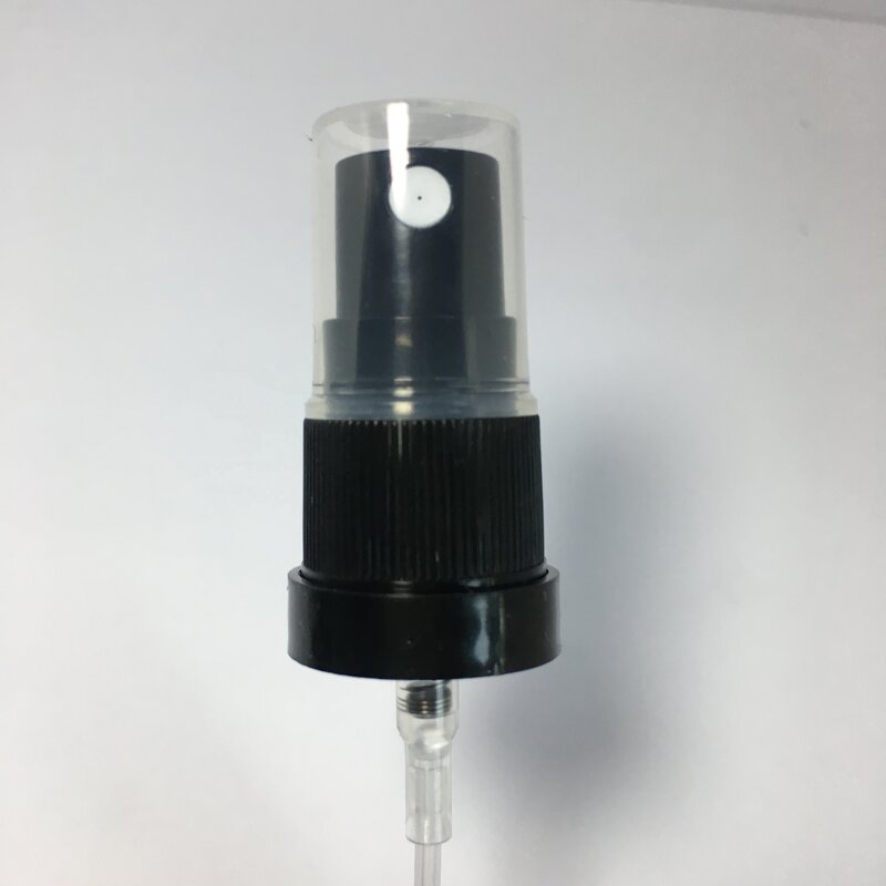 Black Plastic Fine Mist Spray Pump Manufacturer - OEM/ODM Custom 18mm Black Plastic Fine Mist Spray Pump Anti-theft Ring