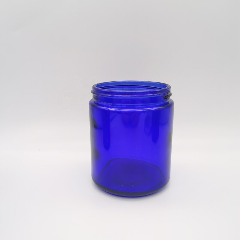 Cobalt Blue Empty Glass Candle Jar Factory - OEM/ODM Custom 250g Cobalt Blue Empty Glass Candle Jar for Candle Making