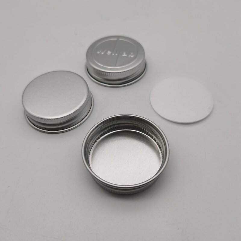 Silver Cap Lid Manufacturer - OEM/ODM Custom Silver Cap Lid Gpi 33/400 Aluminum-plastic Liquor Bottle Cap for Vodka