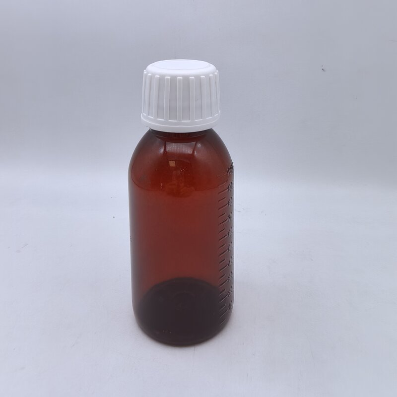Amber Glass Syrup Bottle Factory - OEM/ODM Custom 60ml Amber Glass Syrup Bottle with White Temper Evident Screw Cap