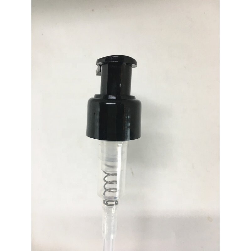 Black Ribbed Skirt Head Lotion Pump Factory - OEM/ODM Custom 24mm Black Ribbed Skirt Head Lotion Pump Twist Locking