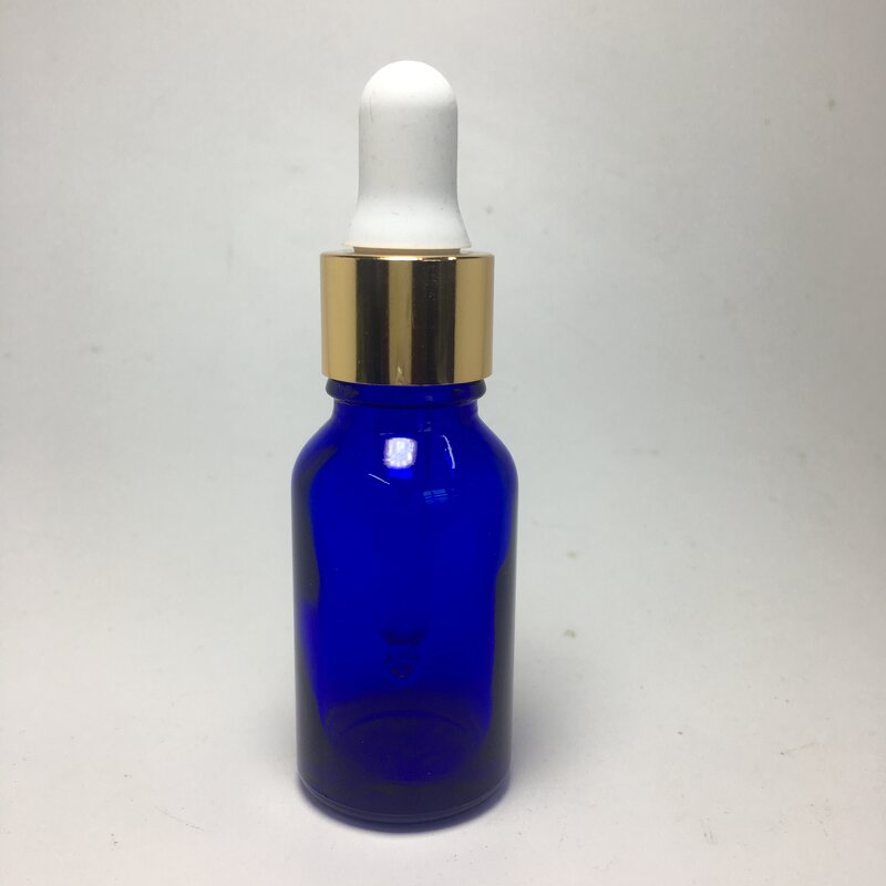 Glass Essential Oil Bottle Factory - OEM/ODM Custom 1oz 30ml Cobalt Blue Glass Essential Oil Bottle with Gold Cap