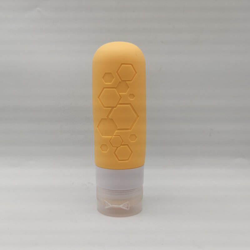 Silicone Shampoo Bottles Manufacturer - OEM/ODM Custom 90ml Silicone Squeezable Shampoo Bottles Travel Friendly Leakproof