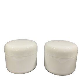 White Double Wall PP Jar Manufacturer - OEM/ODM Custom 120g White Double Wall PP Jar with Plastic Dome Unlined Cap