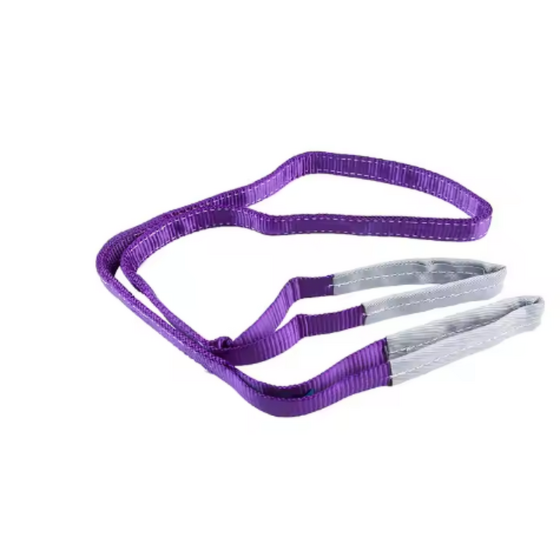 Flat Webbing Sling Manufacturer - Polyester with Reinforce Eye for Lifting