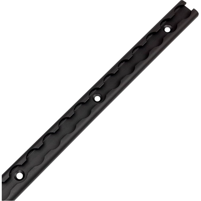 L-Track Manufacturer - 6 Foot Black Anodized Aluminum for Motorcycle Tie Down