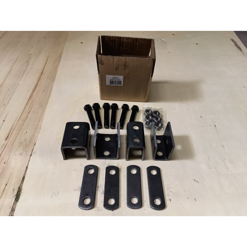 Trailer Hanger Kit Manufacturer - Single Axle for 1-3/4\" Double Eye Leaf Springs