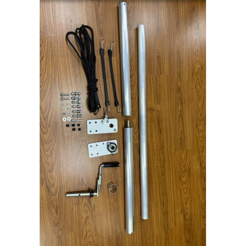 Tarp Roller Kit Manufacturer - 64\" to 104\" Wide Aluminum Alloy Hand Crank