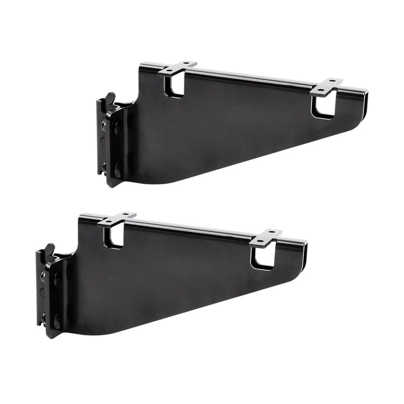 E-Track Shelf Brackets Manufacturer - Black Coated Fixed for Van Truck