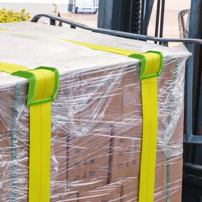 Corner Protector Manufacturer - 100mm PVC Plastic Orange for Webbing Straps