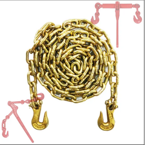 Ratchet Chain Binder Manufacturer - 3/8'' 5/16" G70 with Clevis Grab Hooks
