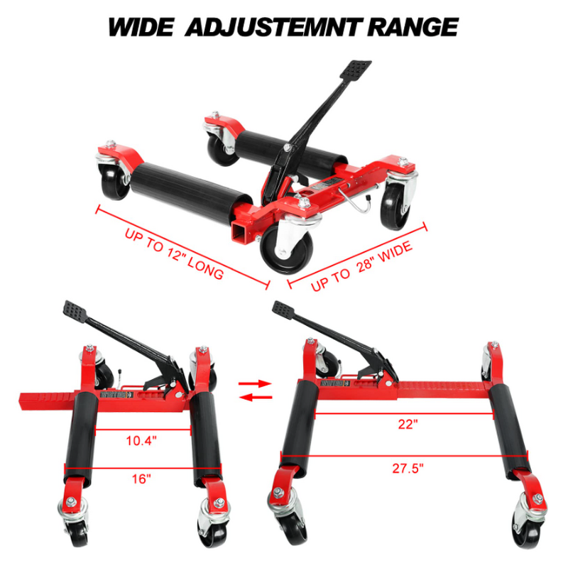 Car Wheel Dolly Manufacturer - Ratchet Foot Pedal Vehicle Positioning Skates