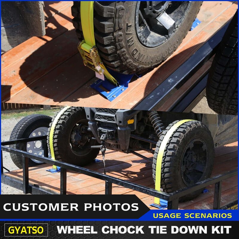 Wheel Chock Kit Manufacturer - Heavy Duty Trailer Strap Tie Down System