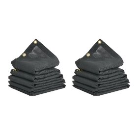 Mesh Truck Tarp Manufacturer - 10oz Black PVC-Coated Reinforced Cover