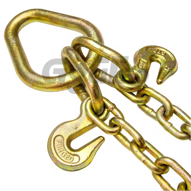 Tow Chain Manufacturer - Grade 70 5/16\" with J Hooks for V-Chain Bridle