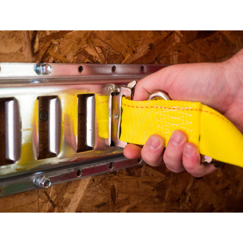 E-Track Rails Manufacturer - 5FT Powder-Coat Black Horizontal Galvanized