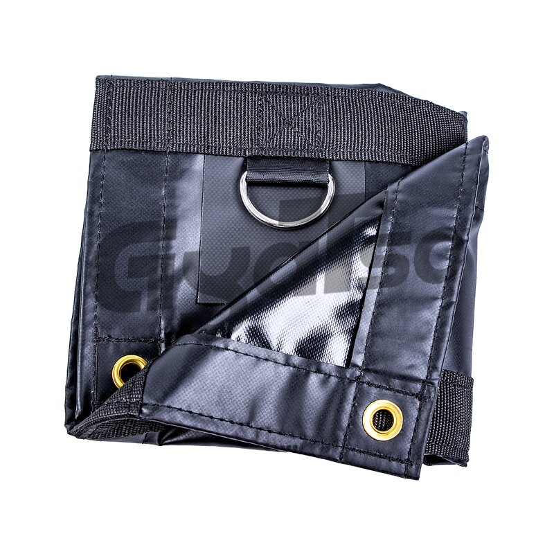 Flatbed Truck Cover Manufacturer - 10' X 12' 14OZ PVC Vinyl Coated Red Tarp